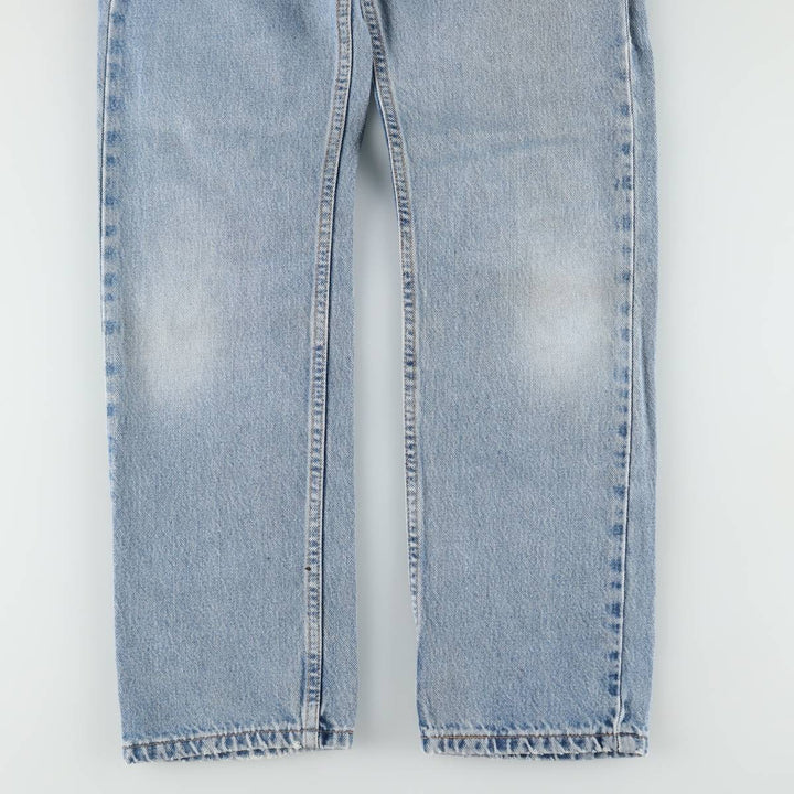 2000'S Levi's 505 Regular Fit Straight Leg Tapered Denim Pants, Made in USA, Women's Size L (equivalent to W27) cotton blue type Vintage Second Hand
