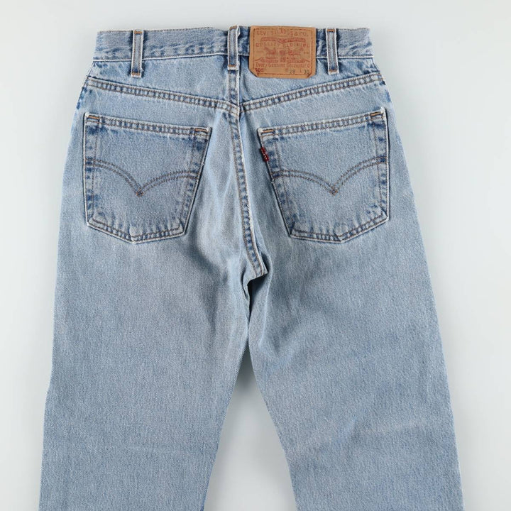 2000'S Levi's 505 Regular Fit Straight Leg Tapered Denim Pants, Made in USA, Women's Size L (equivalent to W27) cotton blue type Vintage Second Hand