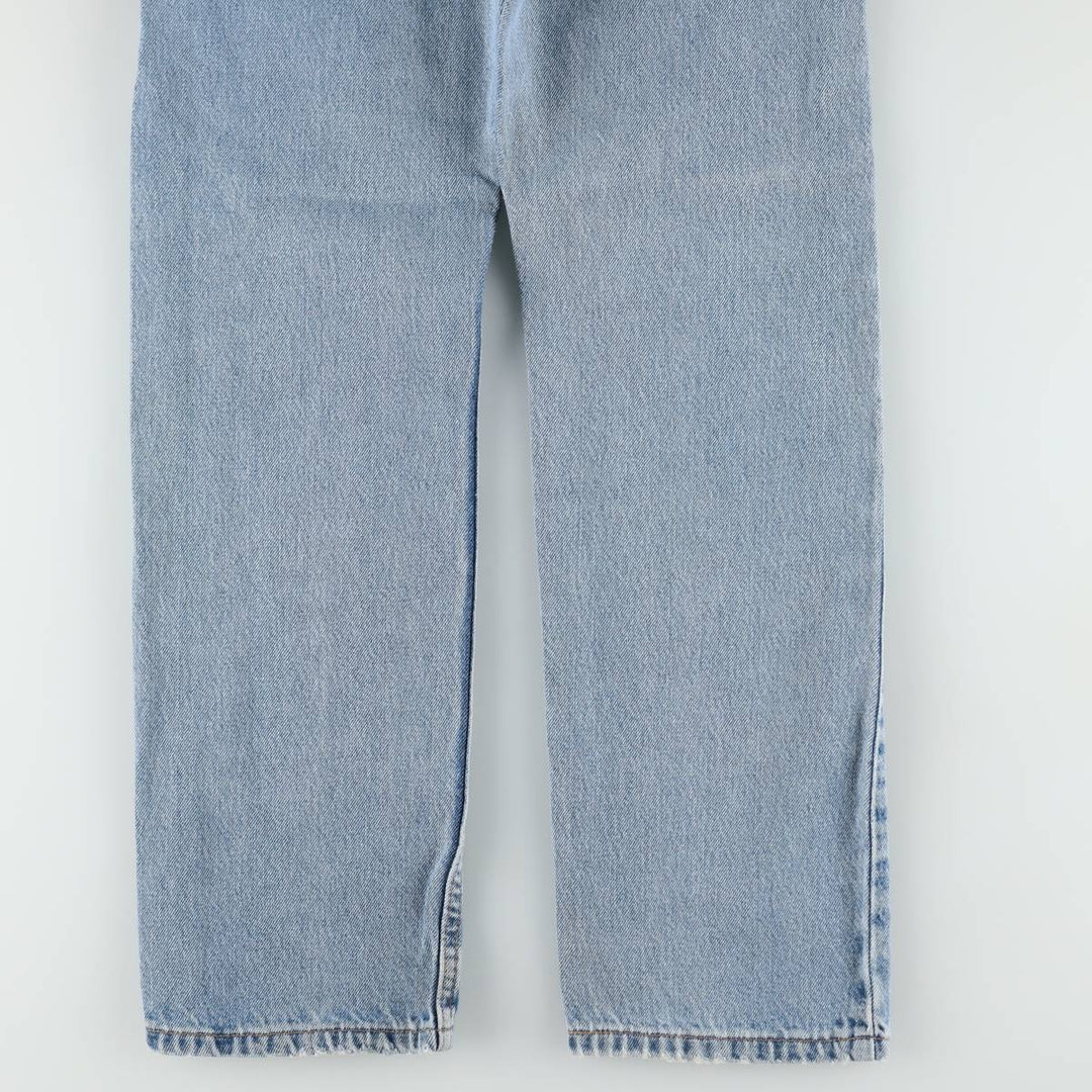 2000'S Levi's 505 Regular Fit Straight Leg Tapered Denim Pants, Made in USA, Women's Size L (equivalent to W27) cotton blue type Vintage Second Hand