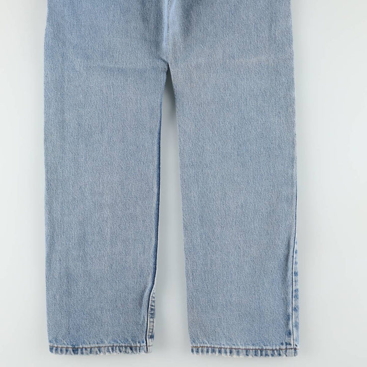 2000'S Levi's 505 Regular Fit Straight Leg Tapered Denim Pants, Made in USA, Women's Size L (equivalent to W27) cotton blue type Vintage Second Hand