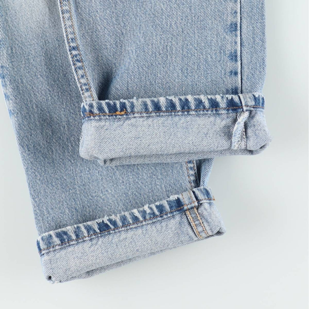2000'S Levi's 505 Regular Fit Straight Leg Tapered Denim Pants, Made in USA, Women's Size L (equivalent to W27) cotton blue type Vintage Second Hand