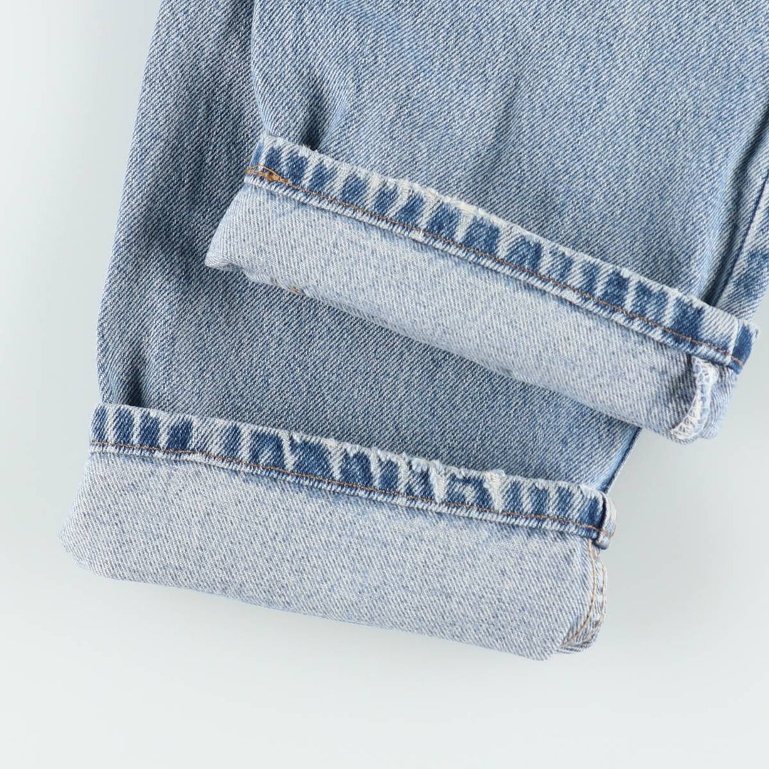 2000'S Levi's 505 Regular Fit Straight Leg Tapered Denim Pants, Made in USA, Women's Size L (equivalent to W27) cotton blue type Vintage Second Hand