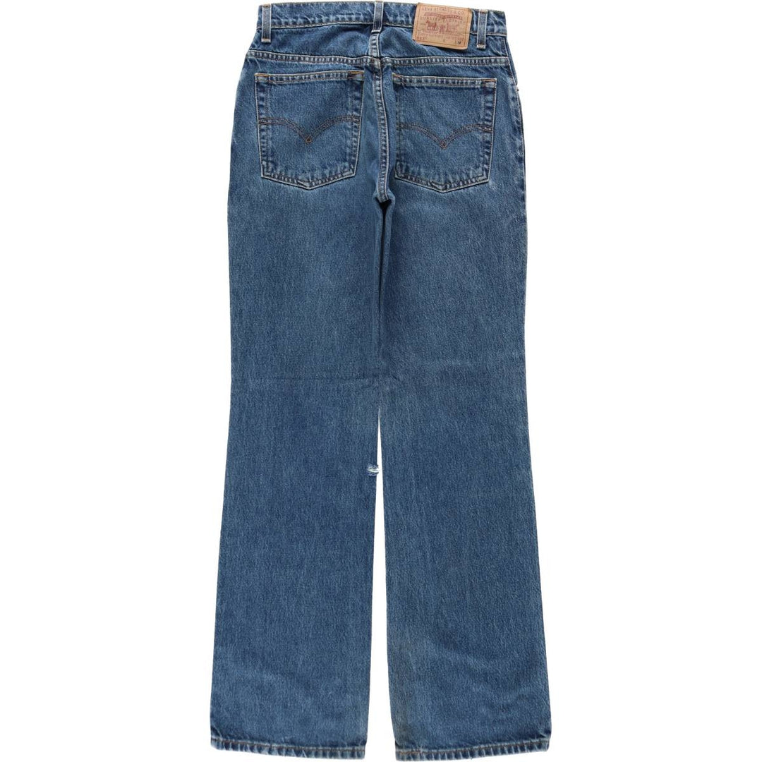 90'S Levi's 517 BOOT CUT LOW RISE bootcut denim pants, women's size L (equivalent to W29), vintage. cotton blue type Vintage Second Hand