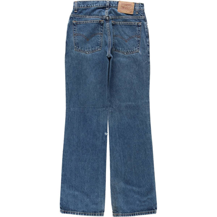 90'S Levi's 517 BOOT CUT LOW RISE bootcut denim pants, women's size L (equivalent to W29), vintage. cotton blue type Vintage Second Hand