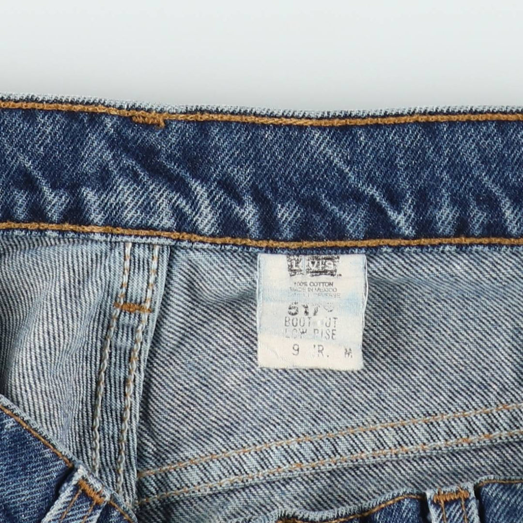90'S Levi's 517 BOOT CUT LOW RISE bootcut denim pants, women's size L (equivalent to W29), vintage. cotton blue type Vintage Second Hand