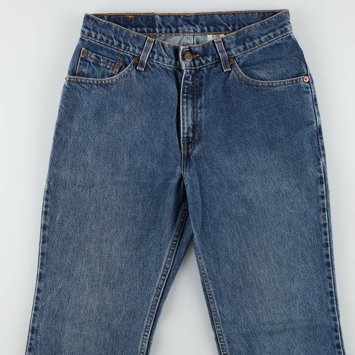 90'S Levi's 517 BOOT CUT LOW RISE bootcut denim pants, women's size L (equivalent to W29), vintage. cotton blue type Vintage Second Hand
