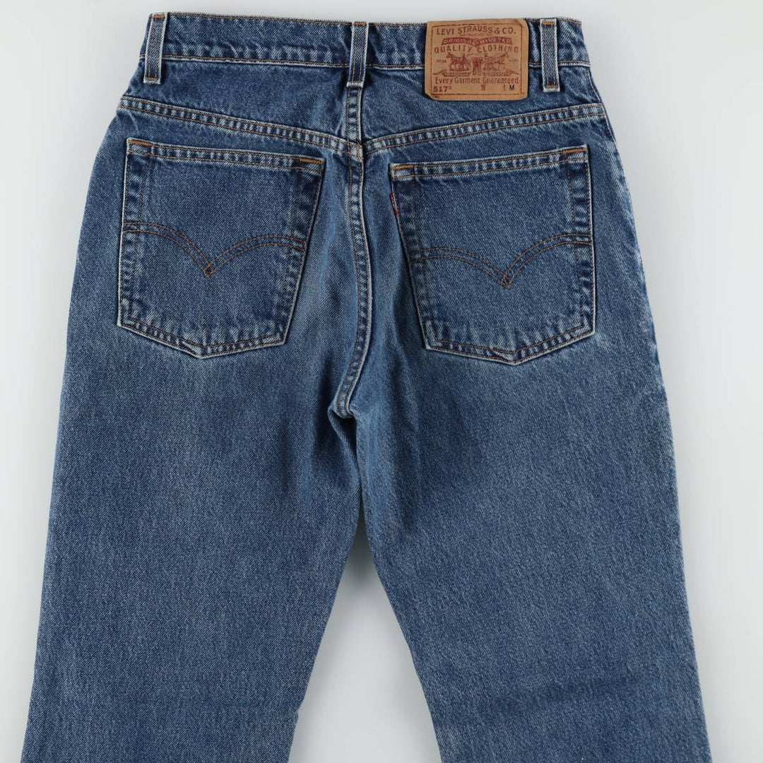 90'S Levi's 517 BOOT CUT LOW RISE bootcut denim pants, women's size L (equivalent to W29), vintage. cotton blue type Vintage Second Hand