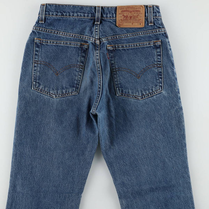 90'S Levi's 517 BOOT CUT LOW RISE bootcut denim pants, women's size L (equivalent to W29), vintage. cotton blue type Vintage Second Hand