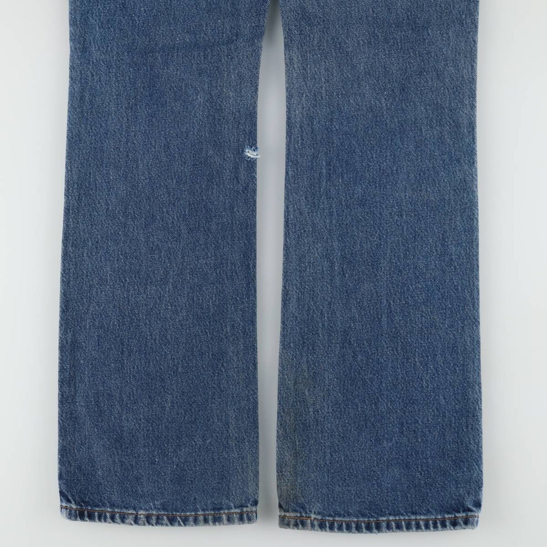 90'S Levi's 517 BOOT CUT LOW RISE bootcut denim pants, women's size L (equivalent to W29), vintage. cotton blue type Vintage Second Hand