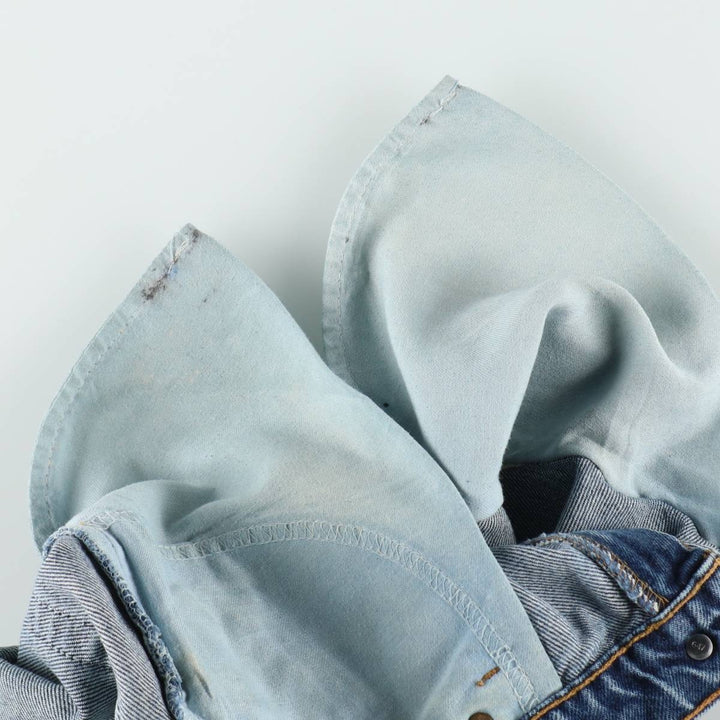 90'S Levi's 517 BOOT CUT LOW RISE bootcut denim pants, women's size L (equivalent to W29), vintage. cotton blue type Vintage Second Hand