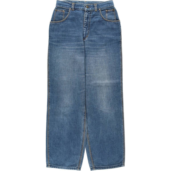Lee Straight Denim Pants, Women's Size M (equivalent to W26) unclear blue type Vintage Second Hand