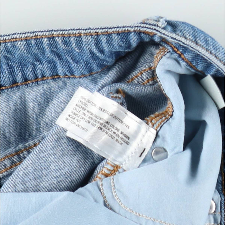 Wild Fable denim cargo pants, women's size L (equivalent to W30). cotton blue type Vintage Second Hand