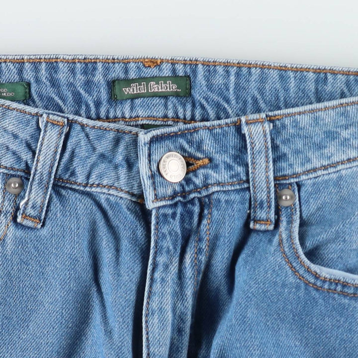 Wild Fable denim cargo pants, women's size L (equivalent to W30). cotton blue type Vintage Second Hand