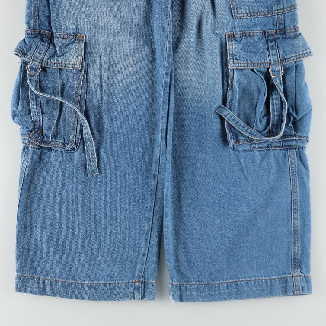 Wild Fable denim cargo pants, women's size L (equivalent to W30). cotton blue type Vintage Second Hand