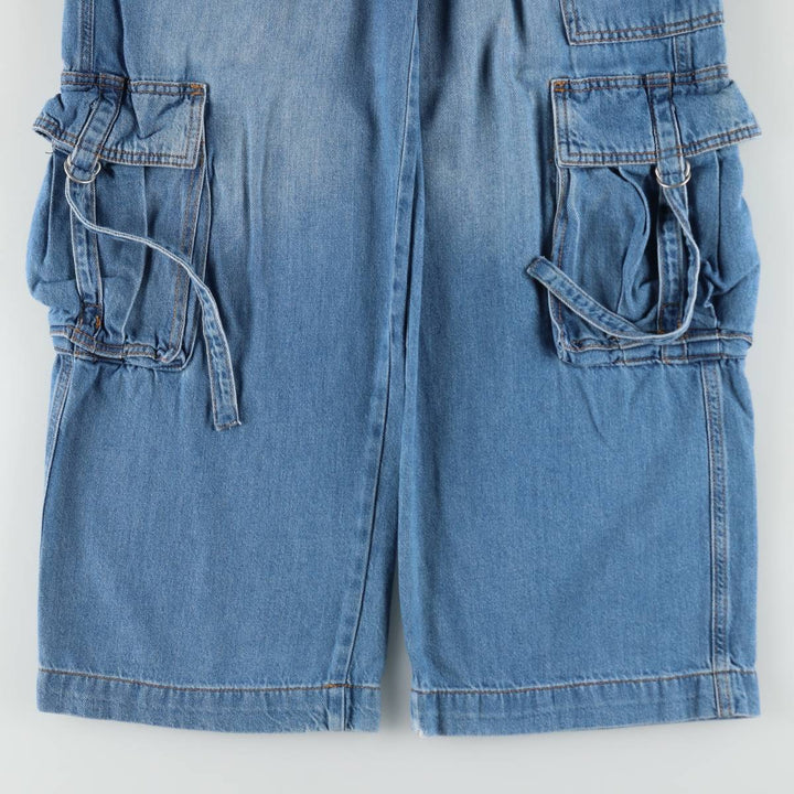 Wild Fable denim cargo pants, women's size L (equivalent to W30). cotton blue type Vintage Second Hand