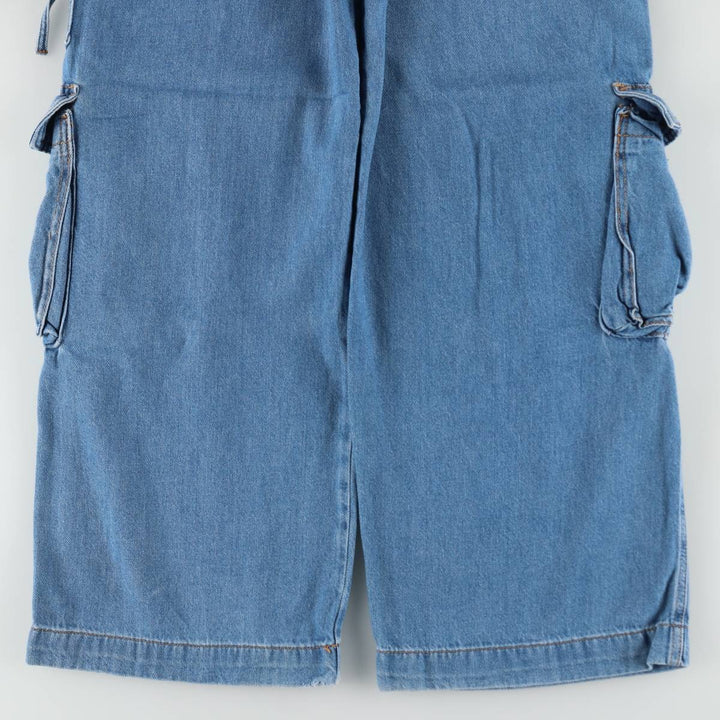 Wild Fable denim cargo pants, women's size L (equivalent to W30). cotton blue type Vintage Second Hand