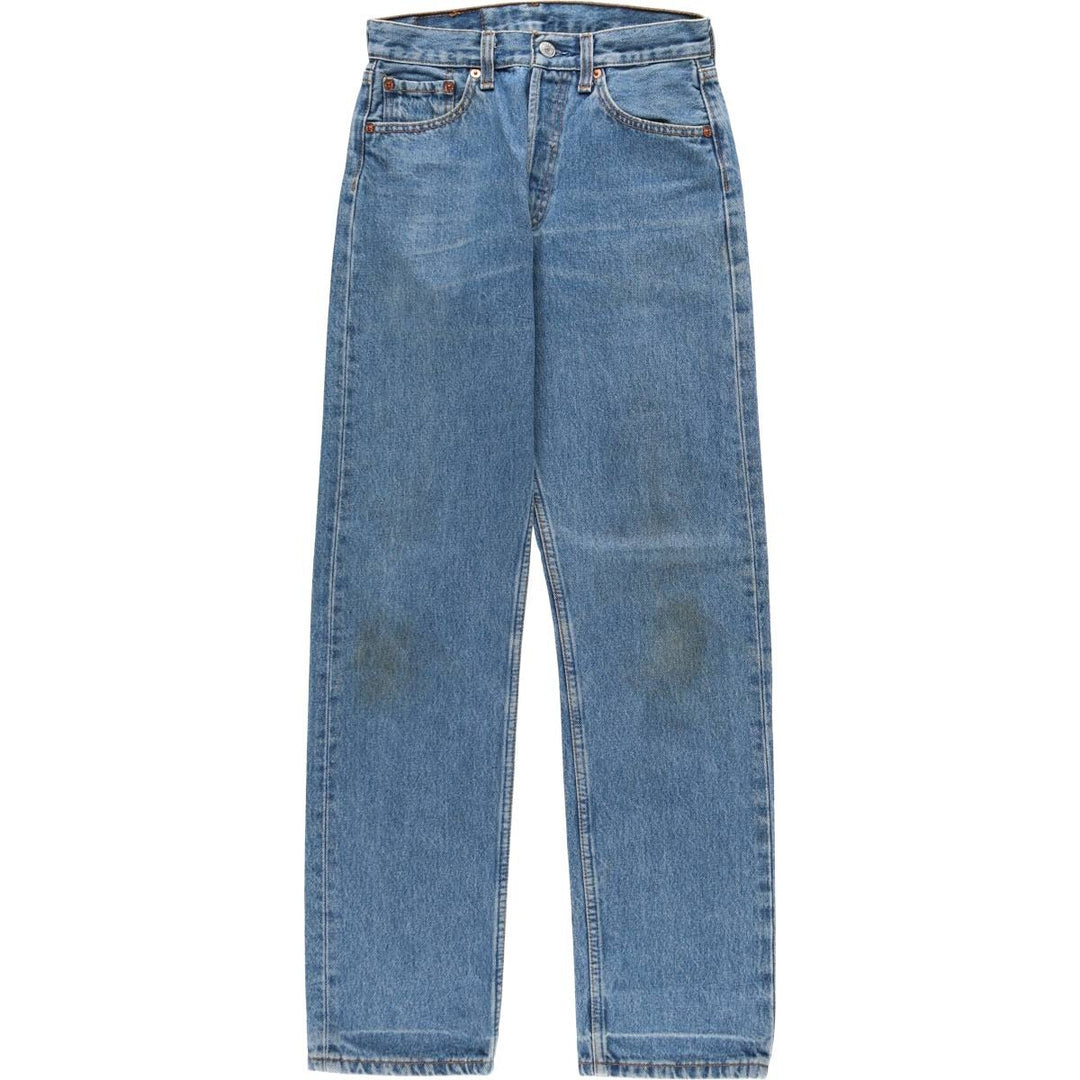 Levi's 501 Euro Model Straight Denim Pants, Women's Size M (W26 equivalent) cotton blue type Vintage Second Hand