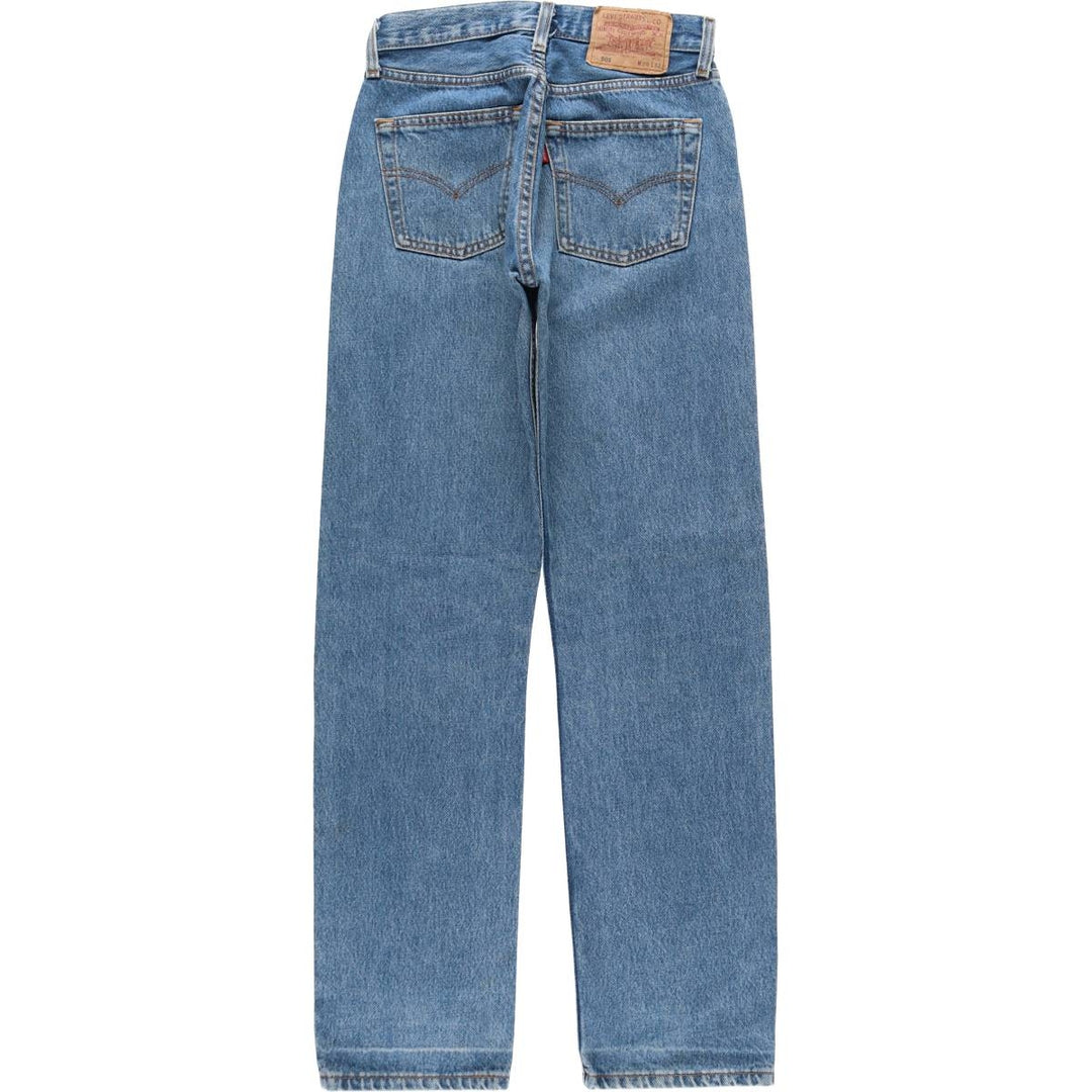 Levi's 501 Euro Model Straight Denim Pants, Women's Size M (W26 equivalent) cotton blue type Vintage Second Hand