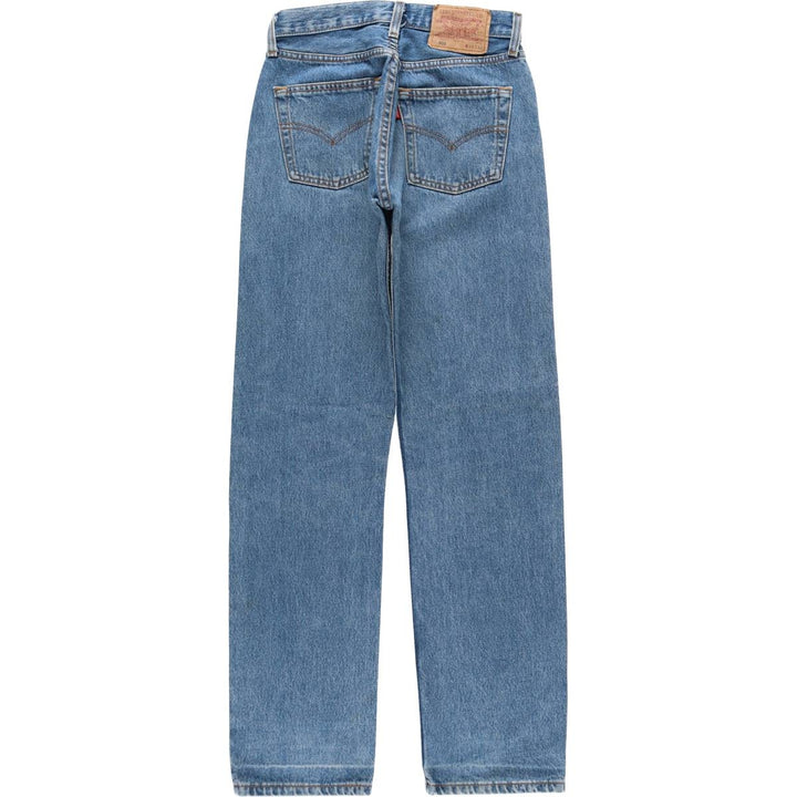 Levi's 501 Euro Model Straight Denim Pants, Women's Size M (W26 equivalent) cotton blue type Vintage Second Hand