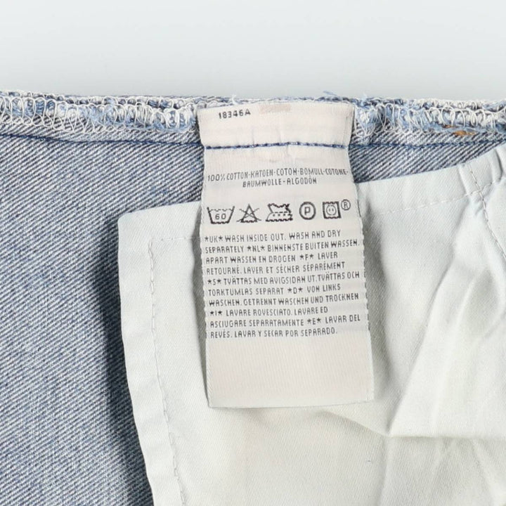 Levi's 501 Euro Model Straight Denim Pants, Women's Size M (W26 equivalent) cotton blue type Vintage Second Hand