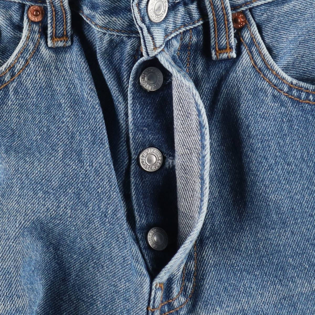 Levi's 501 Euro Model Straight Denim Pants, Women's Size M (W26 equivalent) cotton blue type Vintage Second Hand