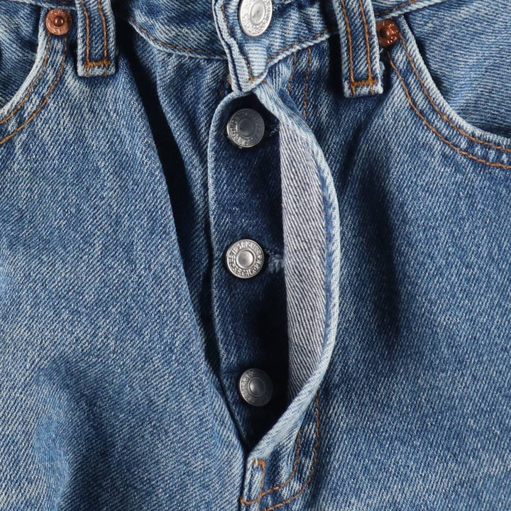 Levi's 501 Euro Model Straight Denim Pants, Women's Size M (W26 equivalent) cotton blue type Vintage Second Hand