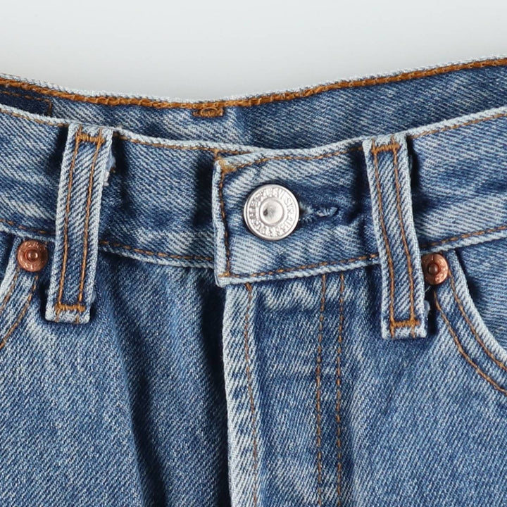 Levi's 501 Euro Model Straight Denim Pants, Women's Size M (W26 equivalent) cotton blue type Vintage Second Hand