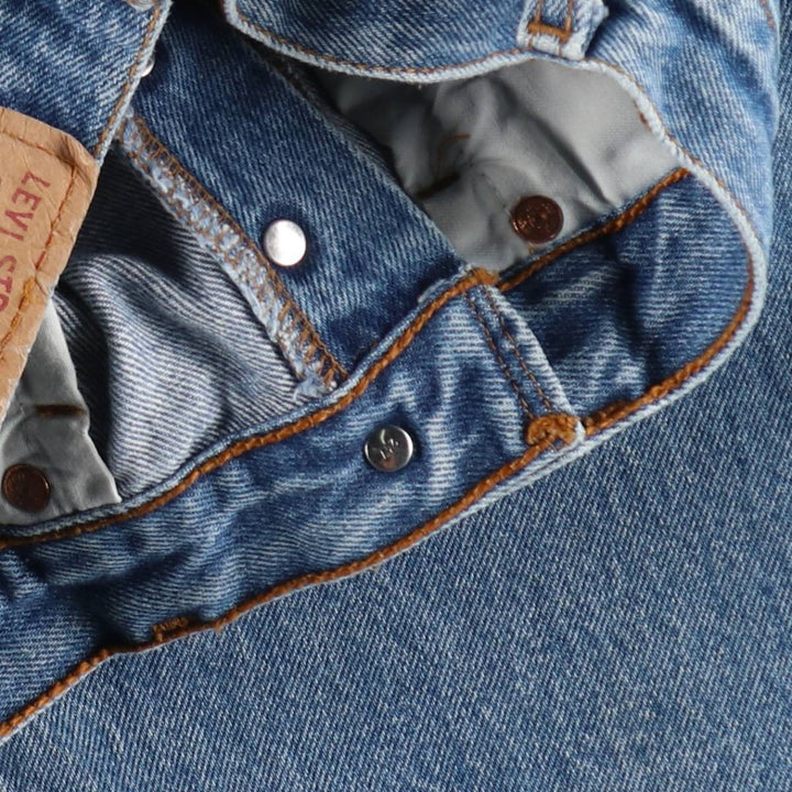 Levi's 501 Euro Model Straight Denim Pants, Women's Size M (W26 equivalent) cotton blue type Vintage Second Hand