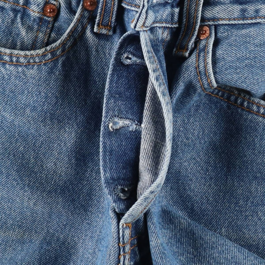 Levi's 501 Euro Model Straight Denim Pants, Women's Size M (W26 equivalent) cotton blue type Vintage Second Hand