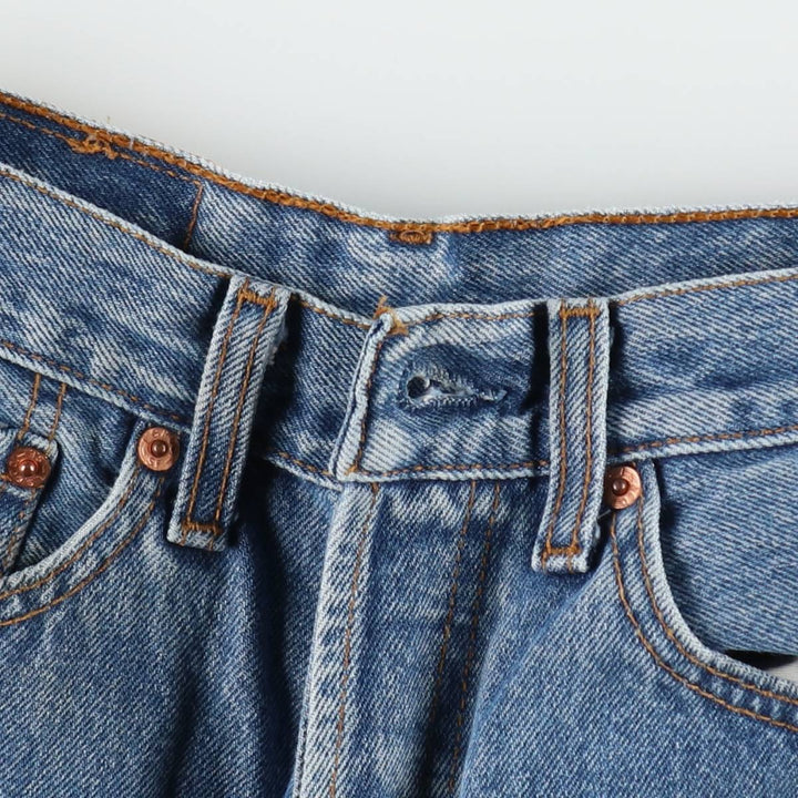 Levi's 501 Euro Model Straight Denim Pants, Women's Size M (W26 equivalent) cotton blue type Vintage Second Hand