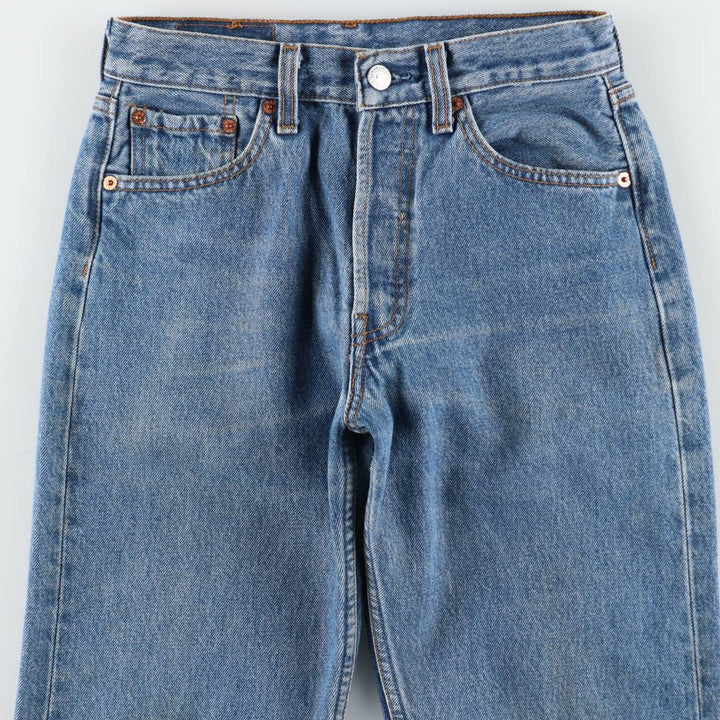 Levi's 501 Euro Model Straight Denim Pants, Women's Size M (W26 equivalent) cotton blue type Vintage Second Hand