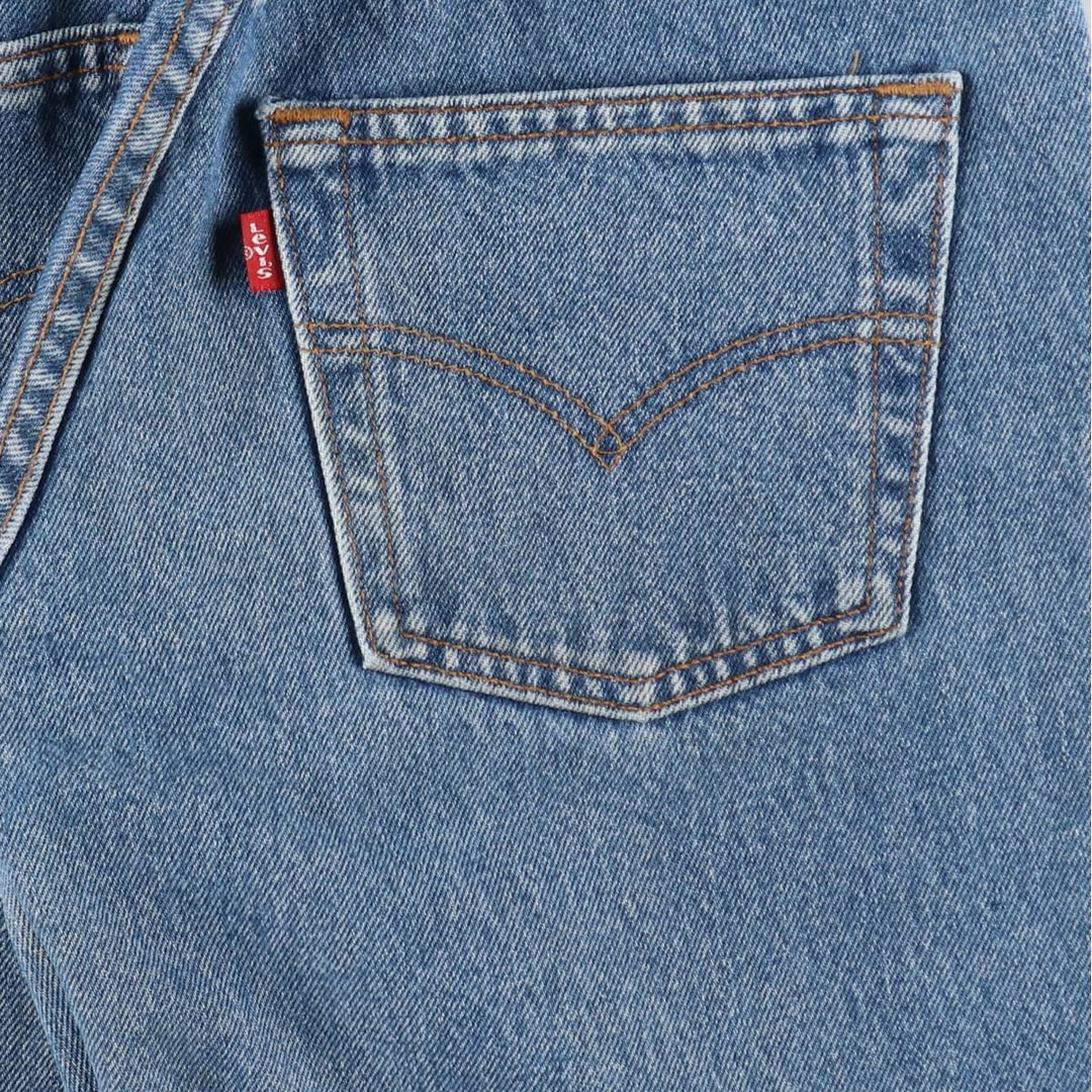 Levi's 501 Euro Model Straight Denim Pants, Women's Size M (W26 equivalent) cotton blue type Vintage Second Hand