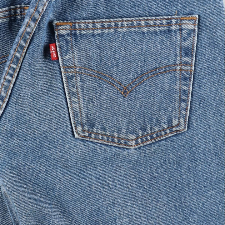 Levi's 501 Euro Model Straight Denim Pants, Women's Size M (W26 equivalent) cotton blue type Vintage Second Hand