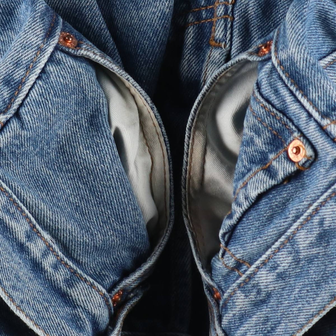 Levi's 501 Euro Model Straight Denim Pants, Women's Size M (W26 equivalent) cotton blue type Vintage Second Hand