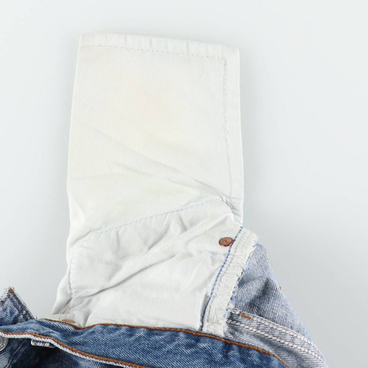 Levi's 501 Euro Model Straight Denim Pants, Women's Size M (W26 equivalent) cotton blue type Vintage Second Hand