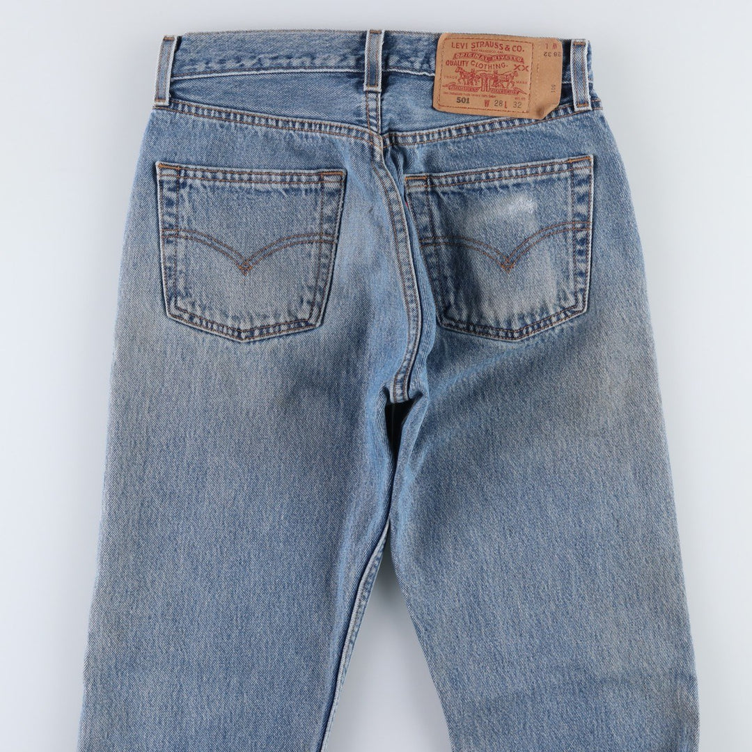 2000'S Levi's 501 Straight Denim Pants, Women's Size L (equivalent to W27) cotton blue type Vintage Second Hand