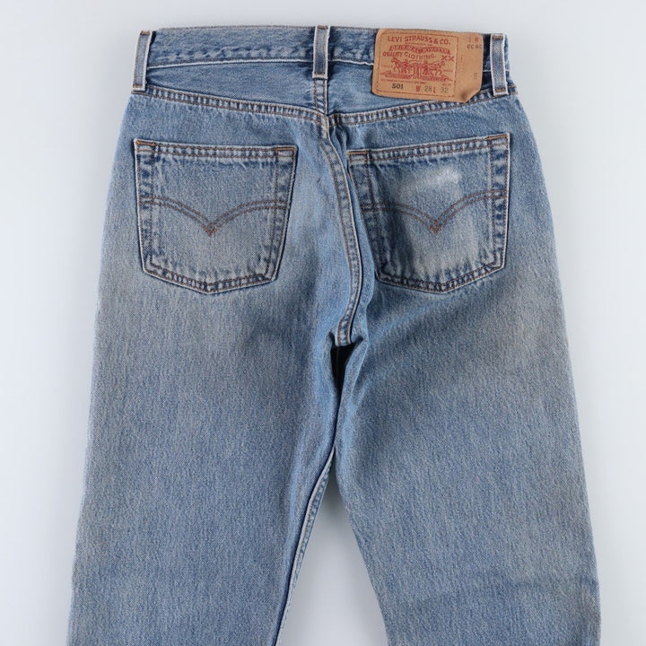 2000'S Levi's 501 Straight Denim Pants, Women's Size L (equivalent to W27) cotton blue type Vintage Second Hand