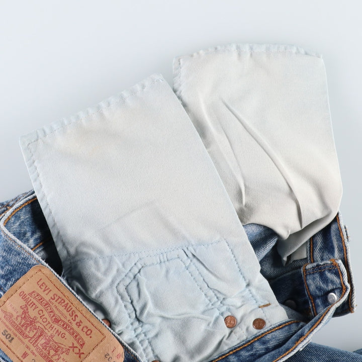 2000'S Levi's 501 Straight Denim Pants, Women's Size L (equivalent to W27) cotton blue type Vintage Second Hand