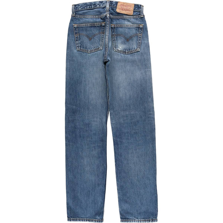 Levi's 501 Euro Model Straight Denim Pants, Made in France, Women's Size L (W28 equivalent) cotton blue type Vintage Second Hand
