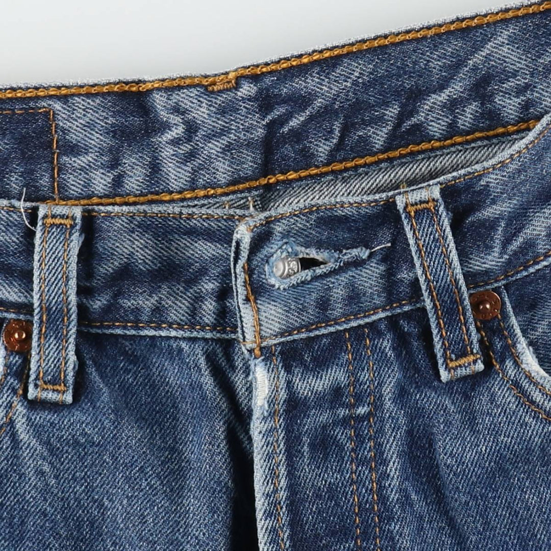 Levi's 501 Euro Model Straight Denim Pants, Made in France, Women's Size L (W28 equivalent) cotton blue type Vintage Second Hand