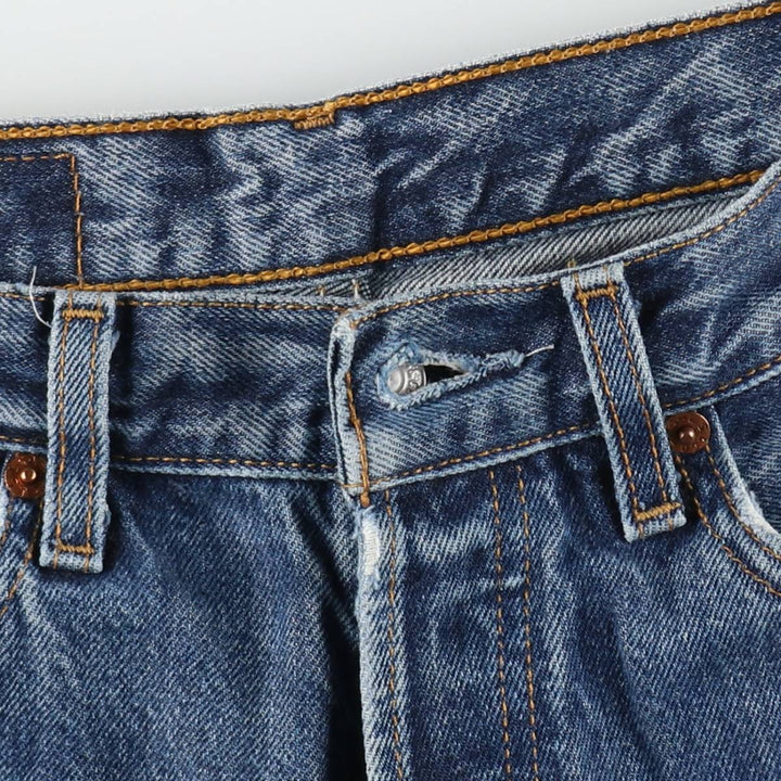 Levi's 501 Euro Model Straight Denim Pants, Made in France, Women's Size L (W28 equivalent) cotton blue type Vintage Second Hand