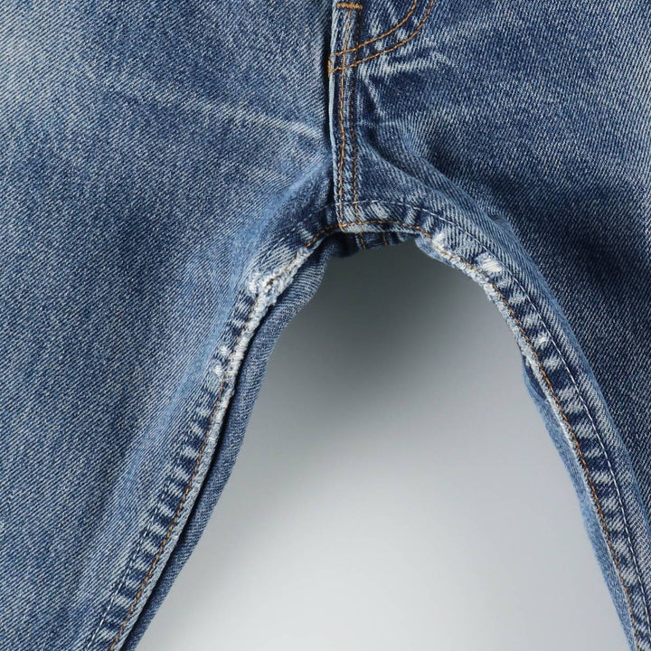 Levi's 501 Euro Model Straight Denim Pants, Made in France, Women's Size L (W28 equivalent) cotton blue type Vintage Second Hand