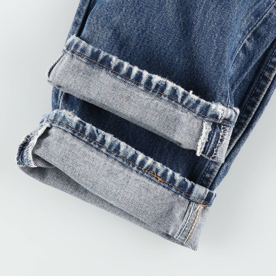 Levi's 501 Euro Model Straight Denim Pants, Made in France, Women's Size L (W28 equivalent) cotton blue type Vintage Second Hand