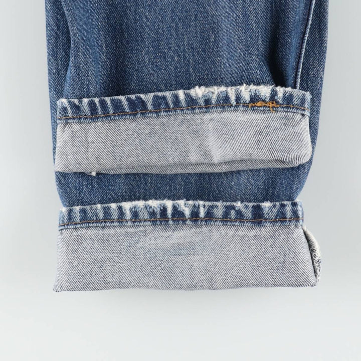 Levi's 501 Euro Model Straight Denim Pants, Made in France, Women's Size L (W28 equivalent) cotton blue type Vintage Second Hand