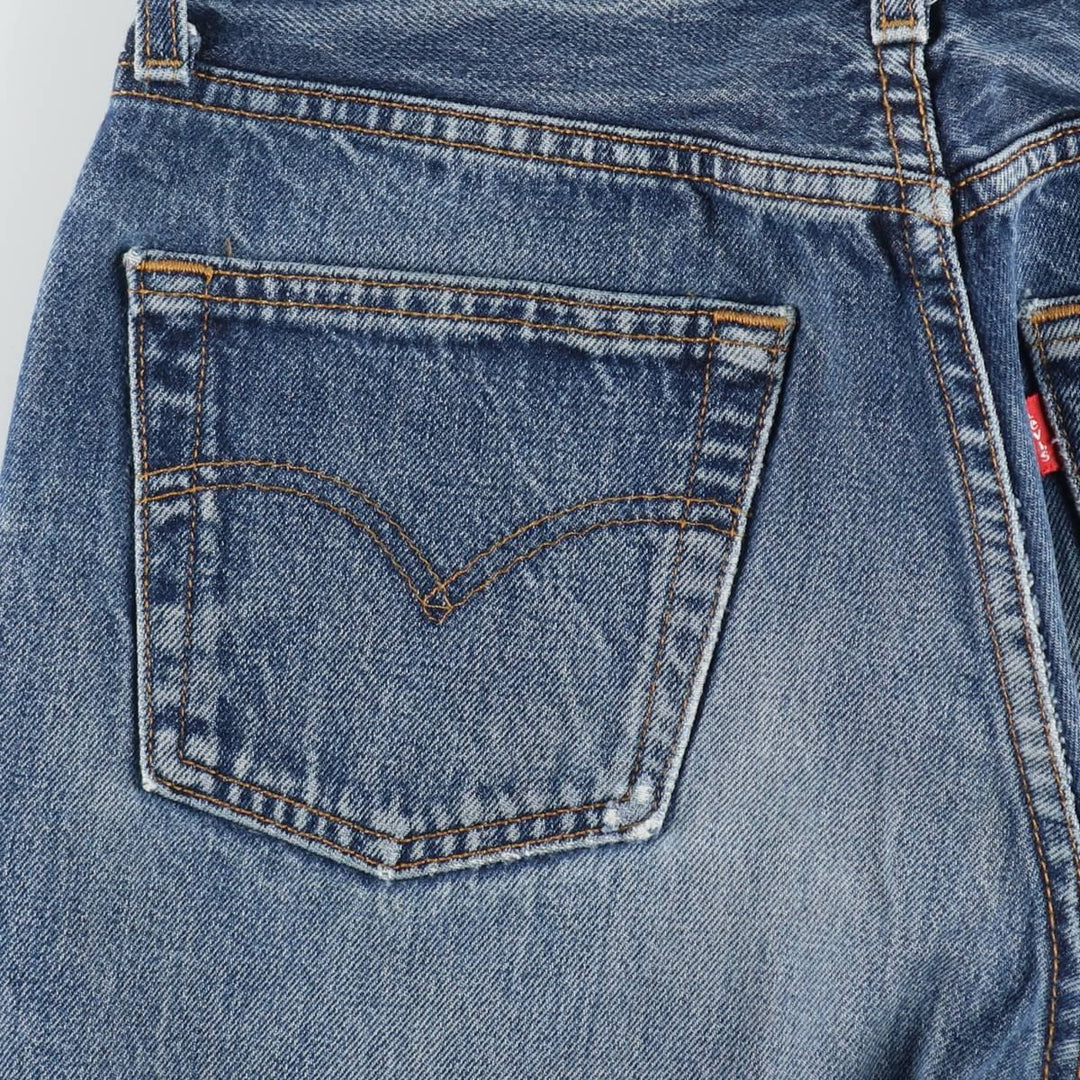 Levi's 501 Euro Model Straight Denim Pants, Made in France, Women's Size L (W28 equivalent) cotton blue type Vintage Second Hand
