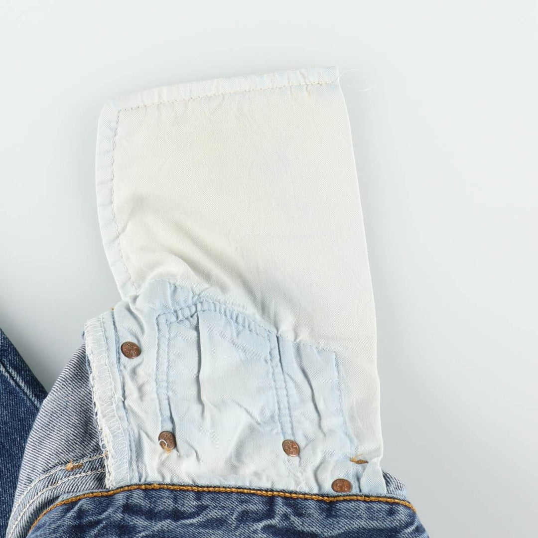 Levi's 501 Euro Model Straight Denim Pants, Made in France, Women's Size L (W28 equivalent) cotton blue type Vintage Second Hand