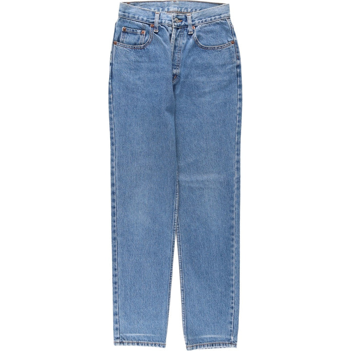 1990'S Levi's 501-0191 Straight Denim Pants, Made in USA, Women's Size L (equivalent to W27), Vintage cotton blue type Vintage Second Hand