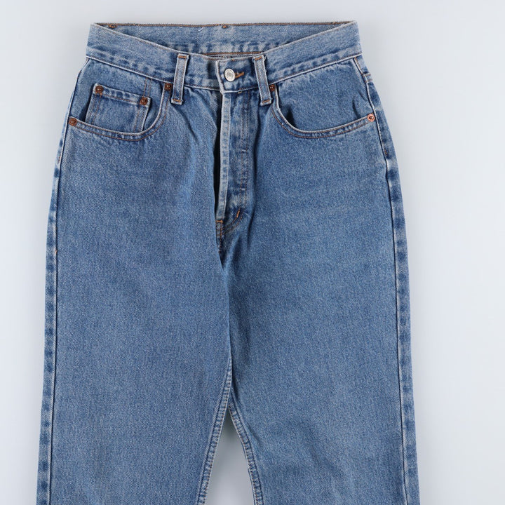 1990'S Levi's 501-0191 Straight Denim Pants, Made in USA, Women's Size L (equivalent to W27), Vintage cotton blue type Vintage Second Hand