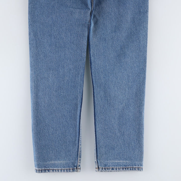 1990'S Levi's 501-0191 Straight Denim Pants, Made in USA, Women's Size L (equivalent to W27), Vintage cotton blue type Vintage Second Hand