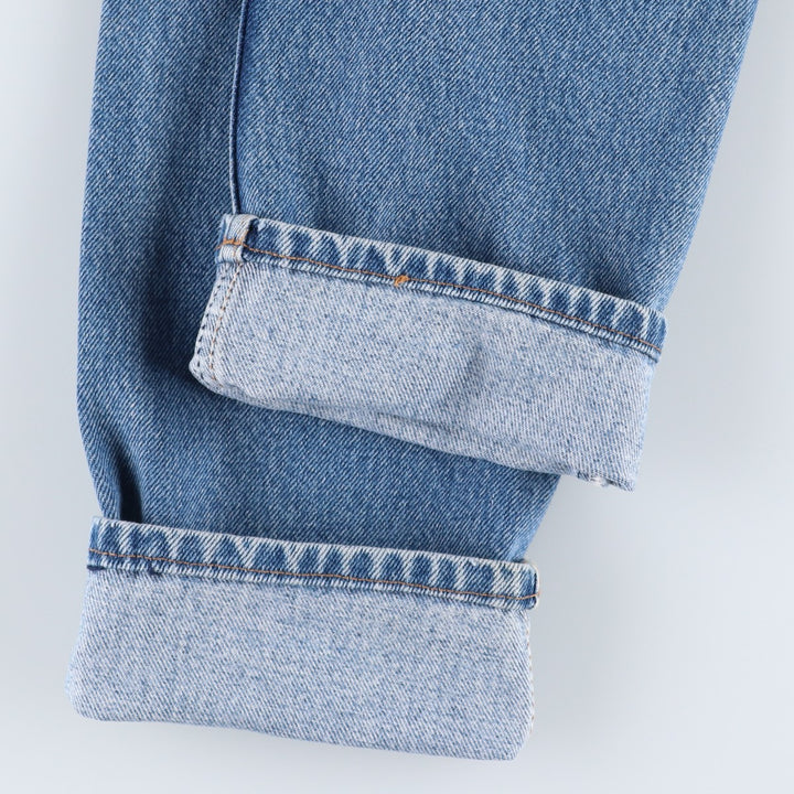 1990'S Levi's 501-0191 Straight Denim Pants, Made in USA, Women's Size L (equivalent to W27), Vintage cotton blue type Vintage Second Hand